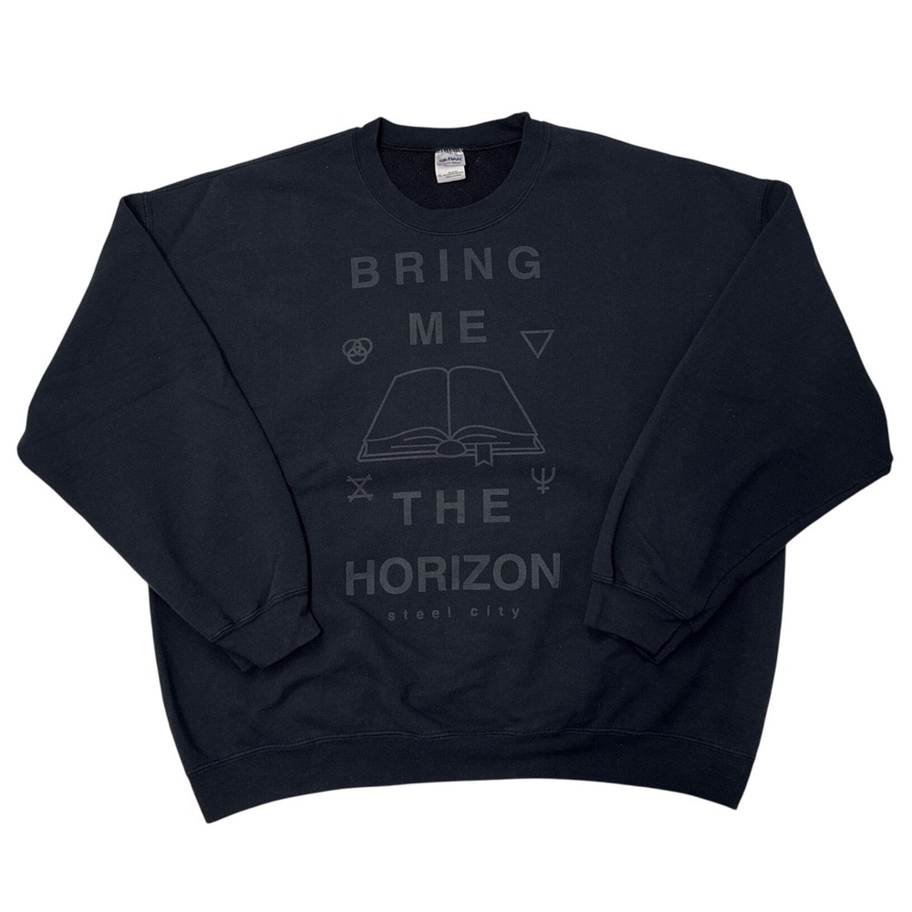 Bring Me The Horizon Band Sweatshirt Black Graphic Gildan Heavy Blend 2XL